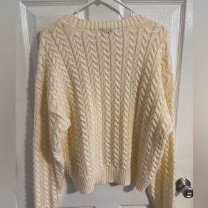 Cozy Cream Cable Knit Sweater